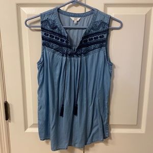 Chambray top